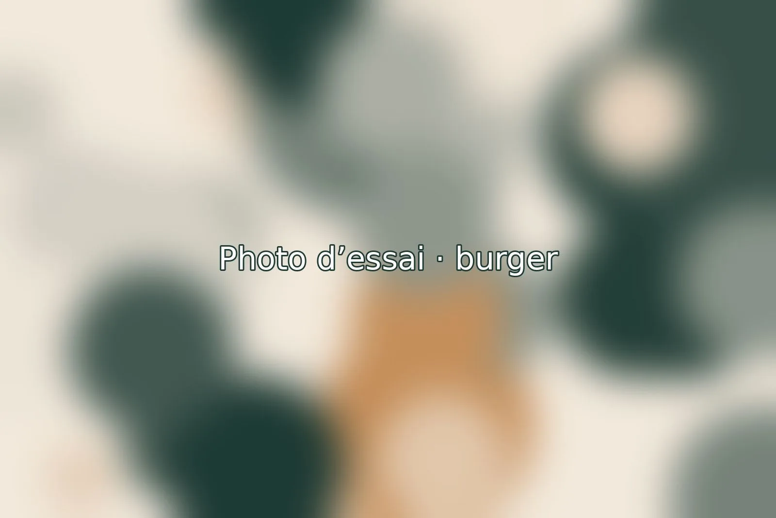 The homemade burger
